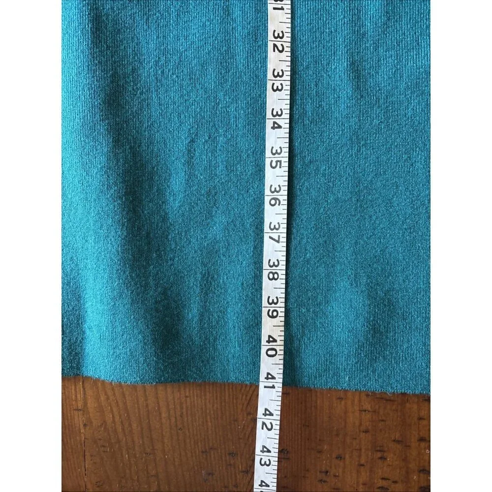 Willow & Wind Teal Knit Dress Size Large Fitted NWT - Picture 5 of 7